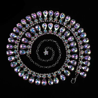 cadena cinturon strass