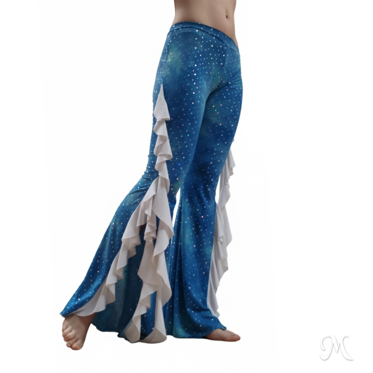 Pantalón Lux | Licra Batik con lentejuelas | Vuelos - Imagen 4