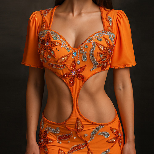 Traje Profesional Egipcio bordado a mano para danza arabe, bellydance, danza del vientre.