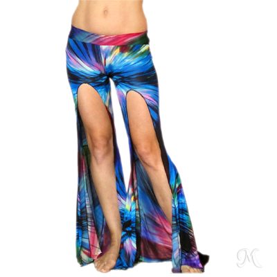 Pantalón, abertura frontal larga. Diseño exclusivo, belly pop, danza árabe, maná.