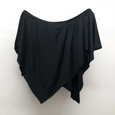 Faldita corta en punta color de licra color negro para danza.